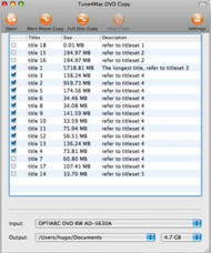 Tune4Mac DVD Copy screenshot